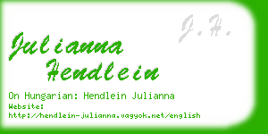 julianna hendlein business card